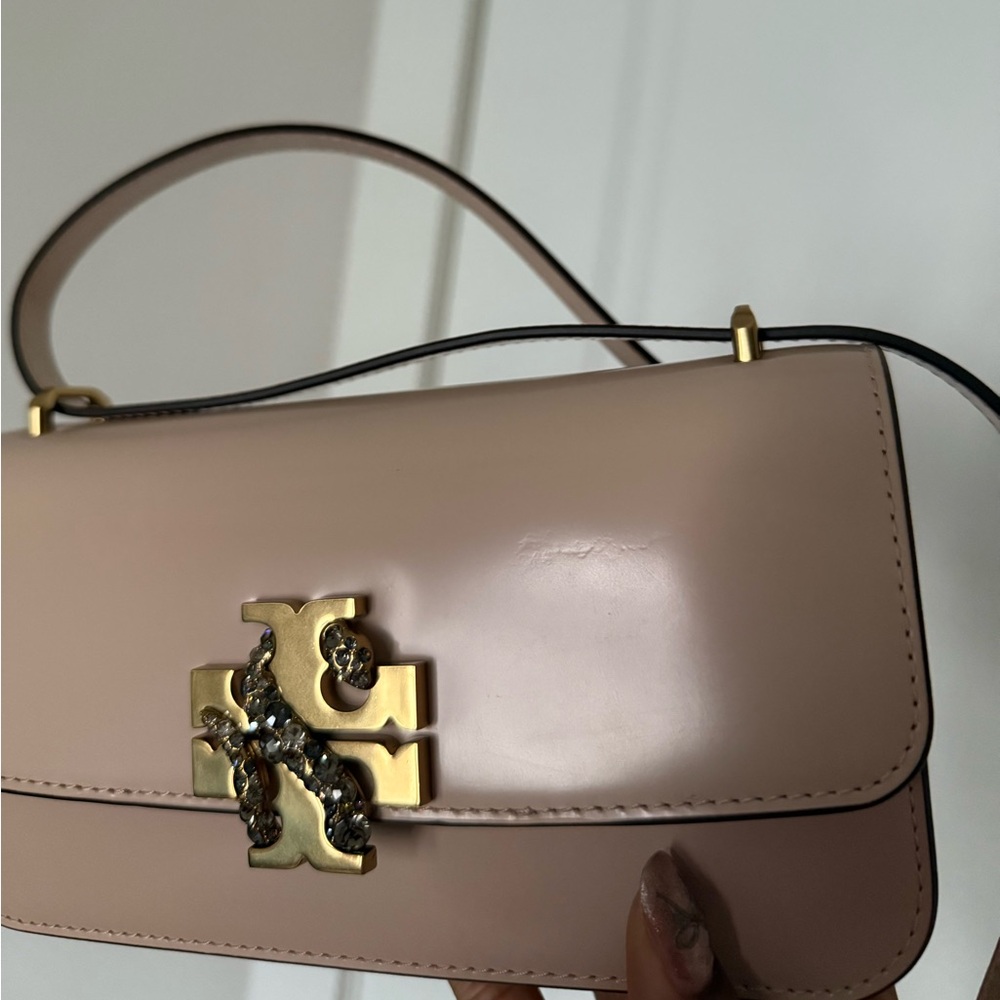 Tory Burch Eleanor E/W Rectangular Snake Crystal … - image 16